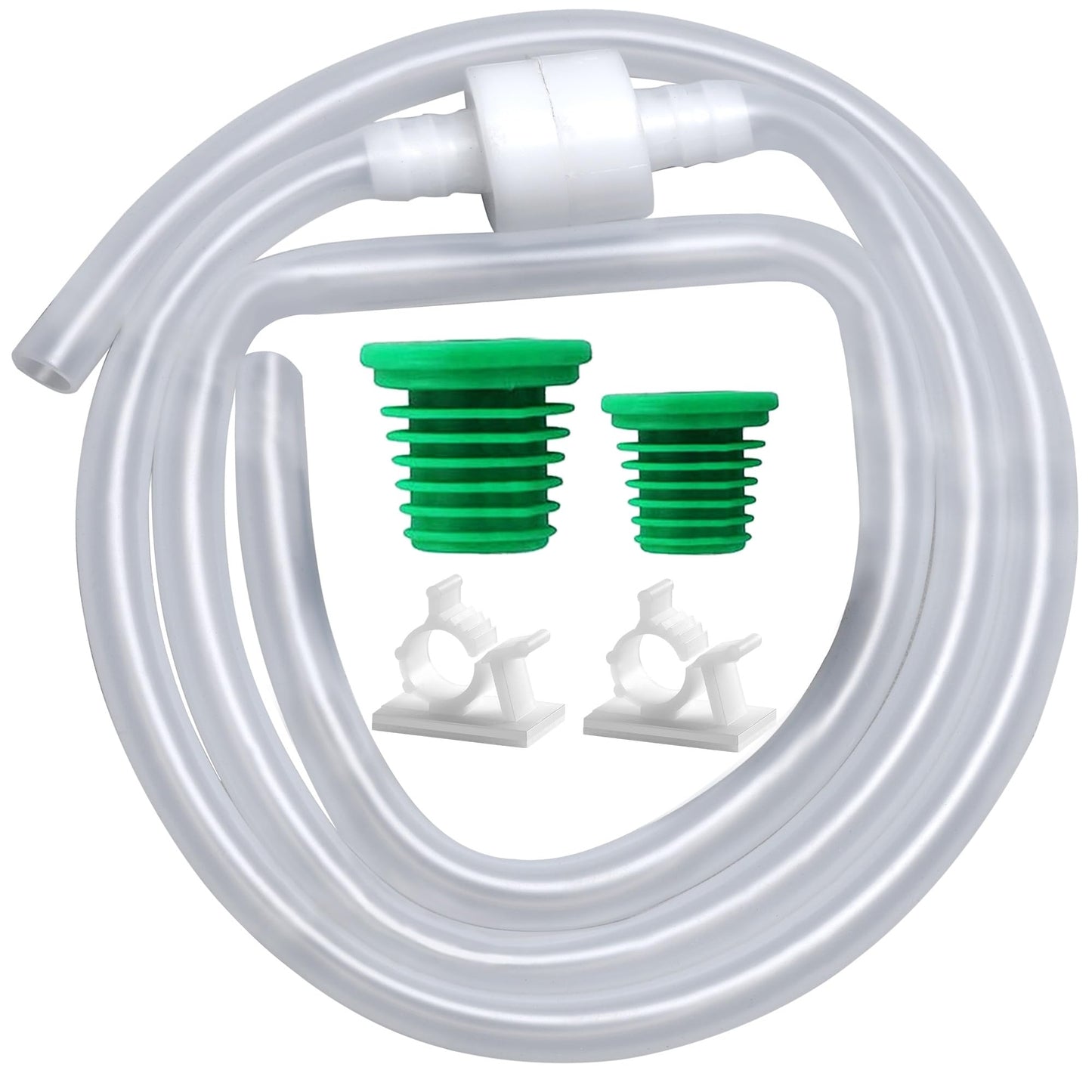 Sink Soap Dispenser Extension Tube Kit with Upgraded Check Valve, 47" Under Counter Soap Dispenser Tube for Kitchen Sink, Fit Most Soap Containers, Strong Suction, No More Tiny Bottle Daily Refills