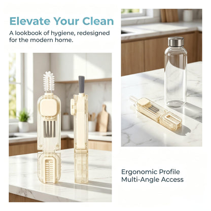 2Pcs 4 in 1 Cup Lid Gap Cleaning Brush Set,Multifunctional Crevice Cleaning Brush for Bottle,Multipurpose Bottle Cleaner with Compact Design Tiny Silicone Cup Holder Cleaner Tool,Kitchen Gadgets