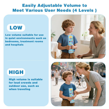 Joyreal AAC Device for Autism, Non Verbal Communication Tools for Speech Therapy & Stroke Rehab. Autism Talking Aids with 6 Programmable Buttons & Adjustable Volume, Autism Toys for Kids and Adults