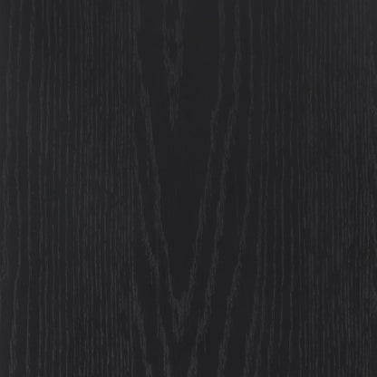 Nathan James Jasper 3-Shelf Solid Wood Boho Bookshelf, Wall Mounted Bookshelf with Cabinet with Fluted Doors, Black Oak, Set of 2