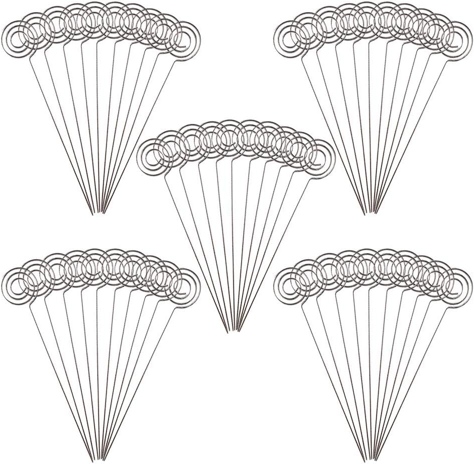 50 Pcs 6" Stand Card Holders for Wedding Party Table Number Name Sign Memo Holder Clay Cake Accessories