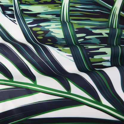 LIVILAN Green Plant Shower Curtain - Botanical Leaf Pattern, 72X72 inches with 12 Hooks