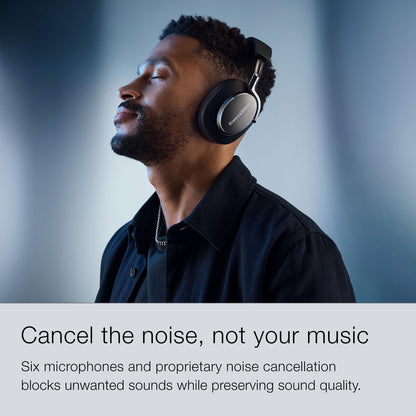 Bowers & Wilkins Limited Edition Px8 Over-Ear Bluetooth Headphones, Advanced Active Noise Cancellation Wireless Headphones, Luxurious Materials, 30-Hr Battery Life, 15-Min Quick Charging, Tan