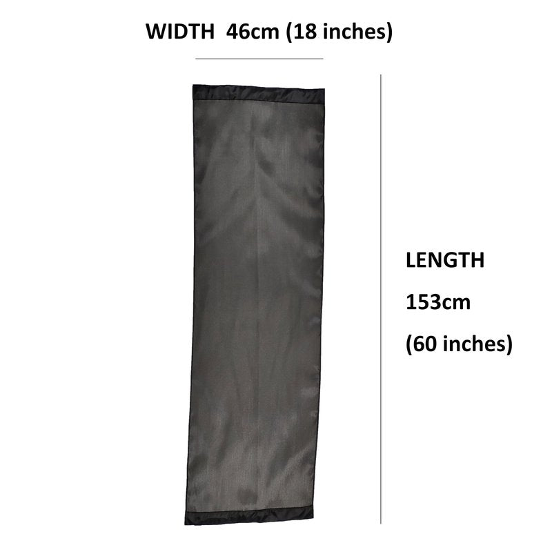 LED Light Up Coffee Table Runner - Fiber Optic Fabric Table Cloth Cover for Party Wedding Halloween Christmas (Black Fabric)