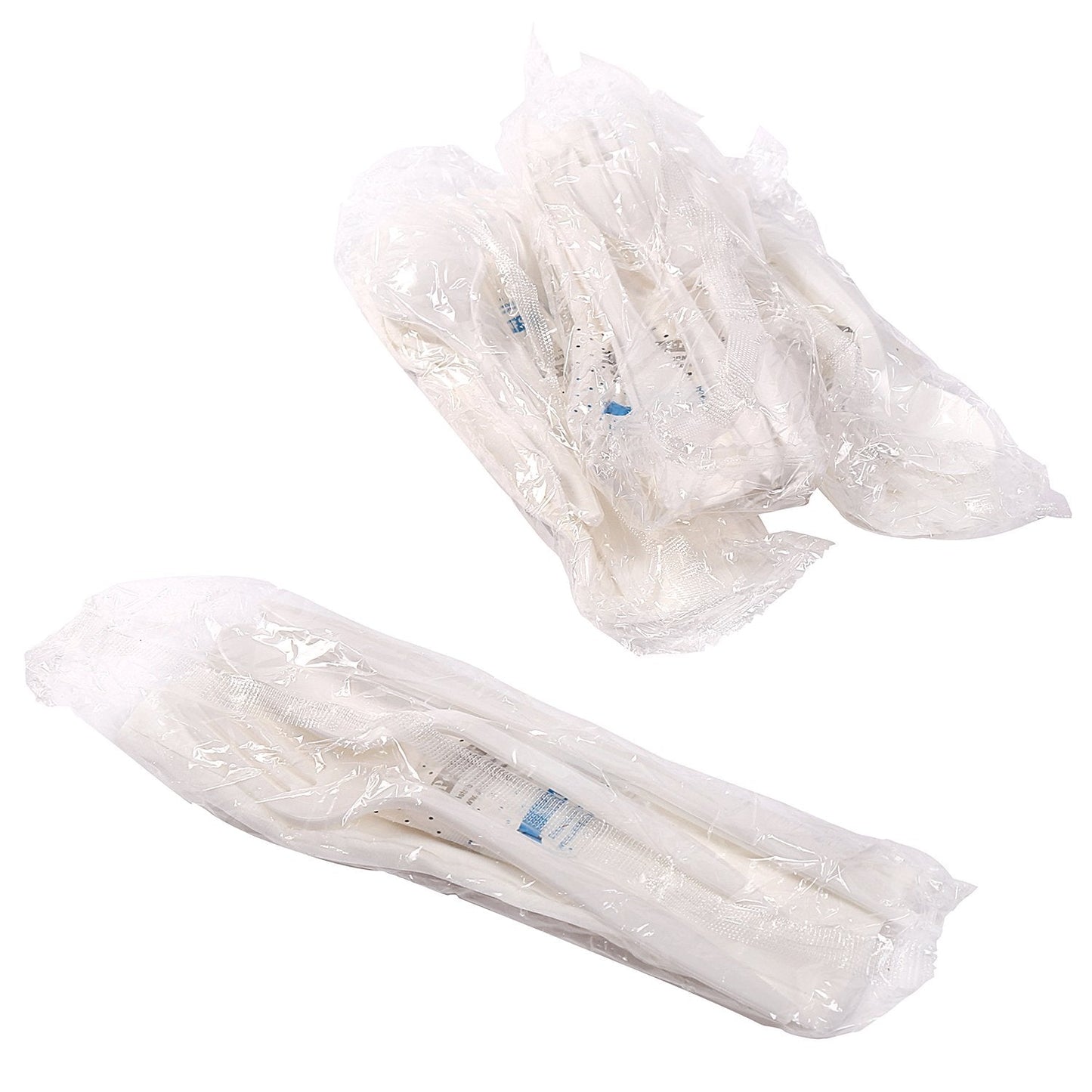 AmerCareRoyal 6-in-1 Disposable Silverware Medium Weight Plastic Utensil Set with Teaspoon, Fork, Knife, Salt & Pepper Packets, 12x13 Napkin - Individually Wrapped Cutlery Meal Kit, White, Case of 250