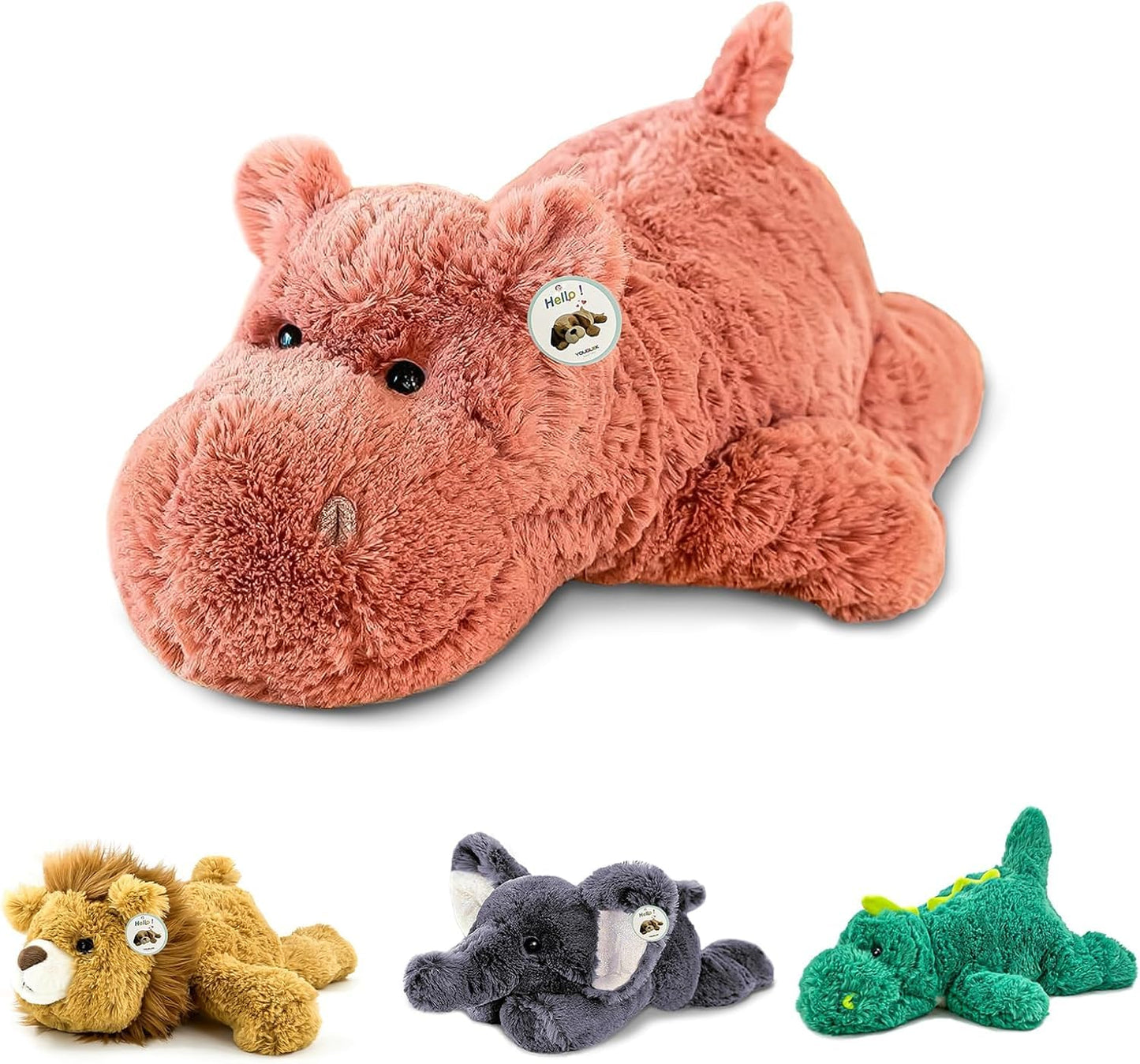 YOUBLEK 20" | 4 Pounds Weighted Stuffed Animals,Sensory Comfort Plush Throw Pillow Toy, Soft for Home & School, Kawaii Plushies Hugging Toy Gifts for Kids & Adults