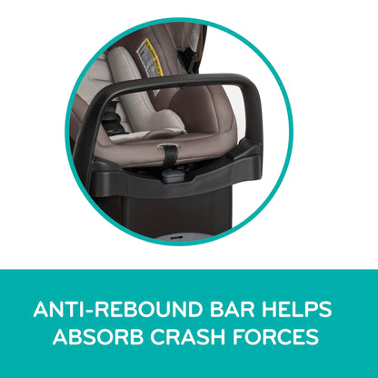 Evenflo Pivot Modular Travel System with LiteMax Preemie and Infant Car Seat (Dusty Rose Pink)