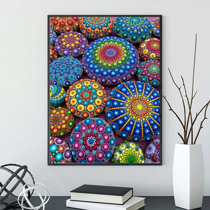 TRAYIDERR DIY 5D Mandala Pattern Diamond Painting Kits for Adults Full Round Drill Mandala Diamond Art Painting Gem Art Craft for Home Wall Decor Gift 12 x 16 inch
