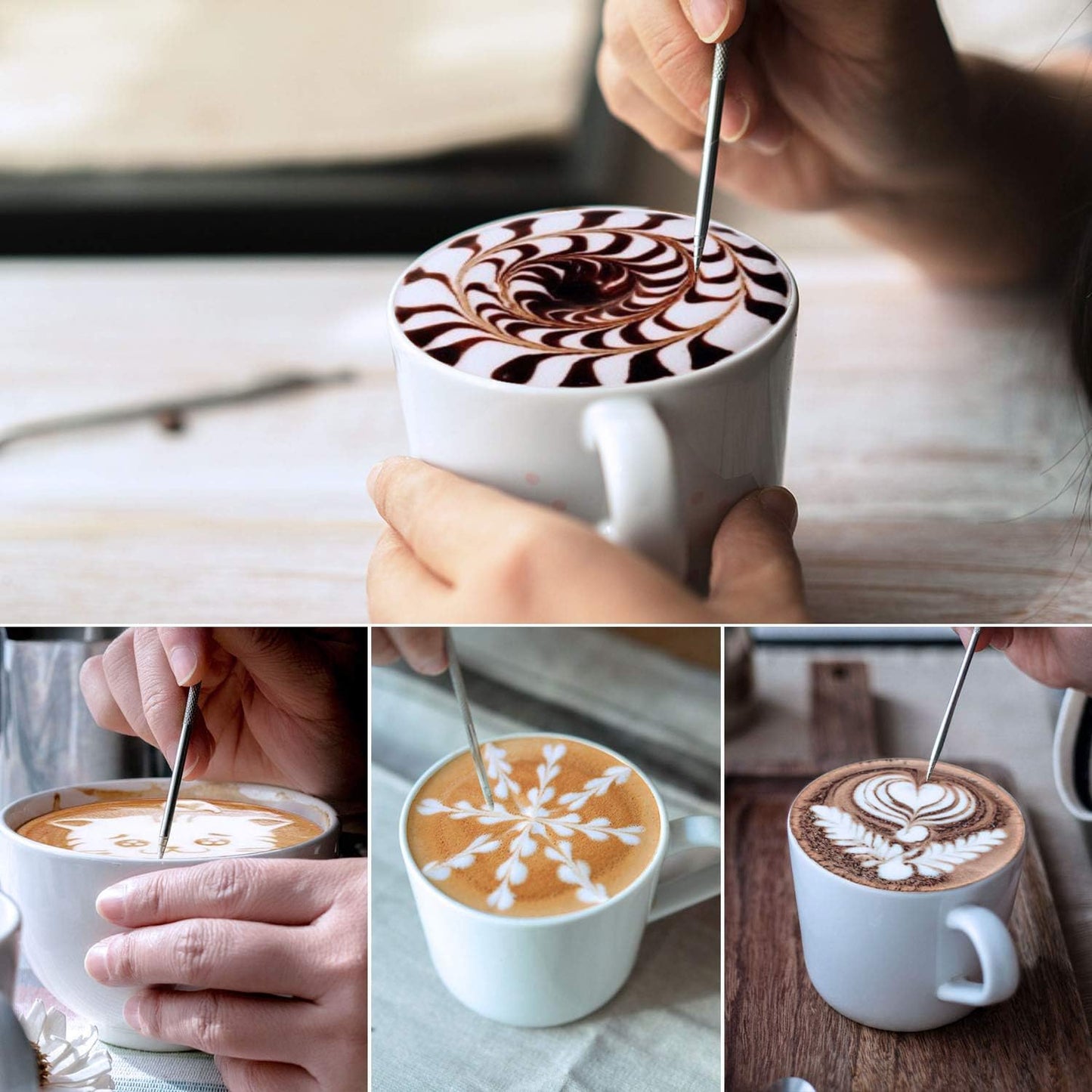 Milk Frothing Pitcher, 600ml 20oz Thicker Version Stainless Steel for Coffee Cappuccino Latte Art