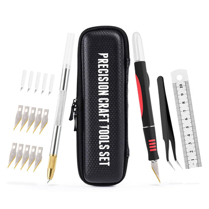EHDIS Precision Hobby Knife Set 360 Degree Swivel Blade Craft Cutting Knife with Replacement Blades for Art, Working-Stencil, Scoring, Scrapbooking, Architecture Modeling, Crafting
