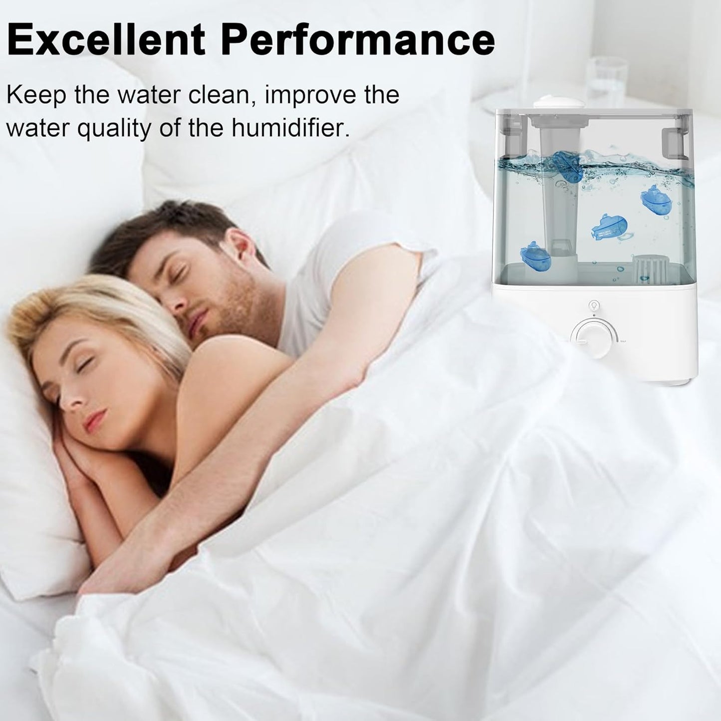 14-Pack Humidifier Tank Cleaner, Small Submarine for Most Humidifiers and Fish Tanks
