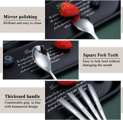 Kyraton Teaspoons Set of 24, Stainless Steel Coffee Spoons for Home, Restaurant, Hotel, Parties, Dishwasher Safe