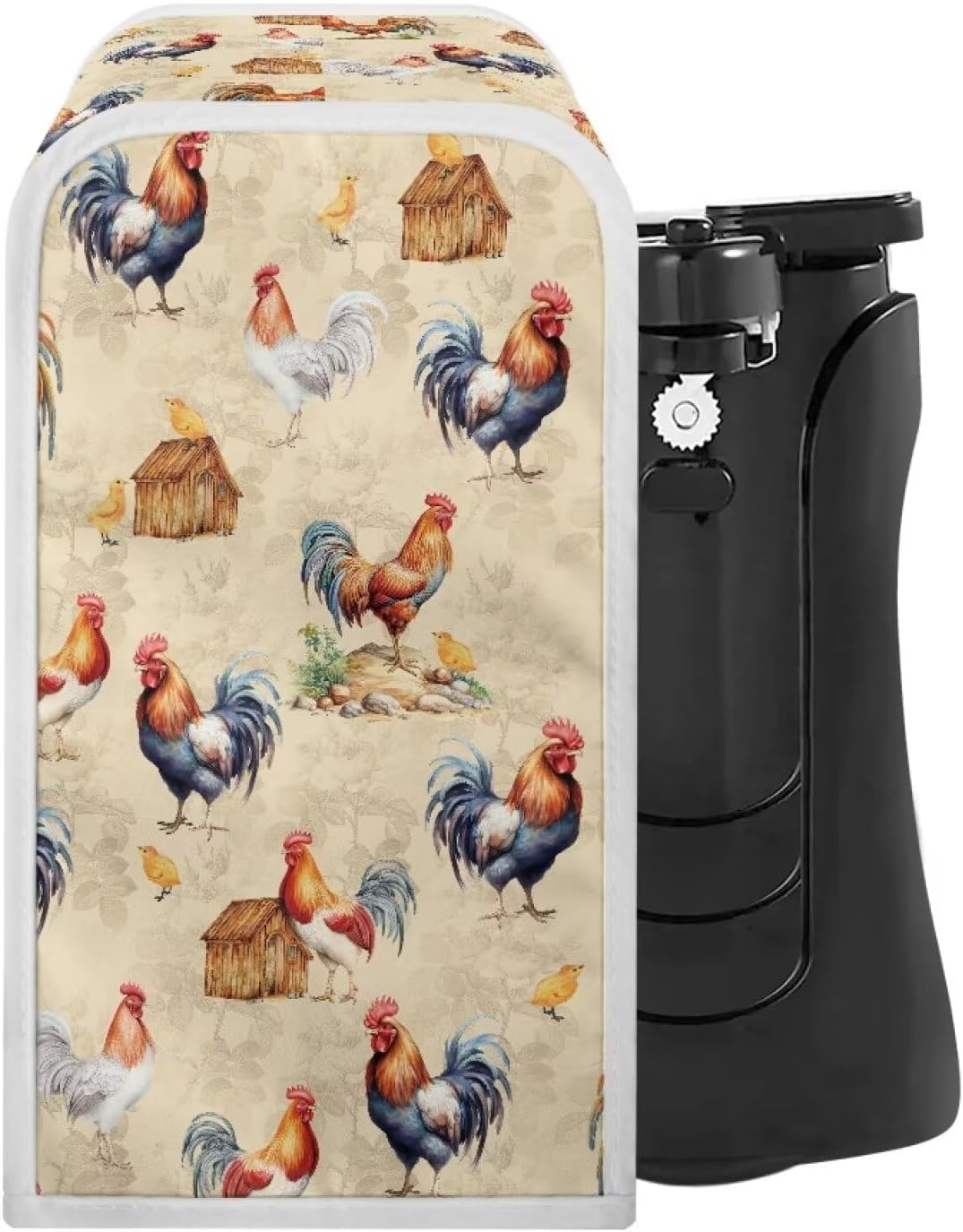 Washable Can Openers Dust Cover, Small Appliance Cover for Kitchen Home Decor Accessories, Cartoon Chicken