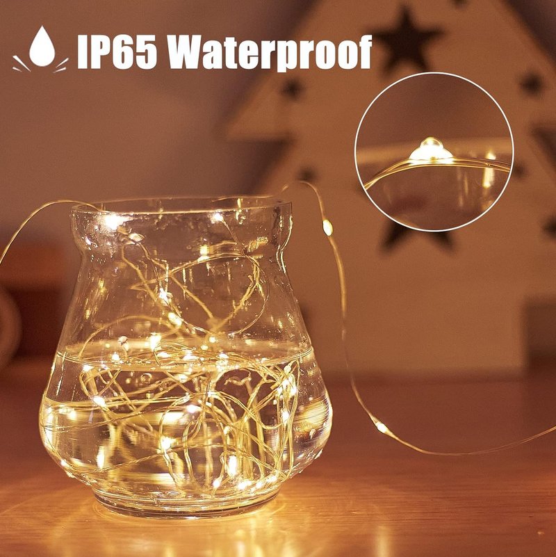 Fairy Lights Plug in, 40ft 100 LED Indoor Outdoor String Lights,Twinkle String Lights for Bedroom with Remote and Timer 8 Modes Starry Lights DIY Wedding Christmas Decoration Warm White