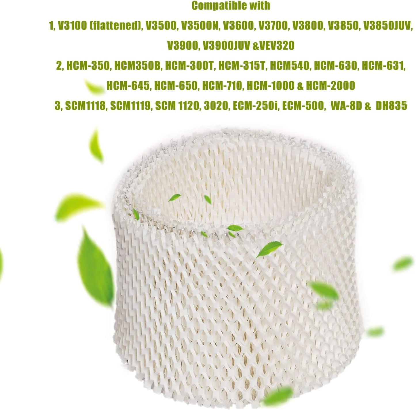 HIFROM 4Pack Replacement Humidifier Wick Filters for Kaz & Vicks 3020 V3100 V3500 V3600 V3800 V3900 Honeywell HCM-300T