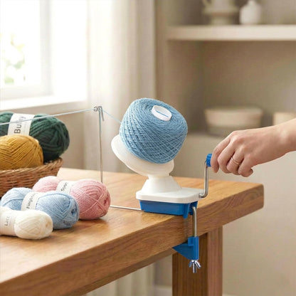 MCTOURY Yarn Ball Winder for Crocheting: Wind Weight 1-5 Lace to Bulky - 3-Minute Skein-to-Cake - Cuts Yarn Prep Time by 70% for Knitting & Crochet