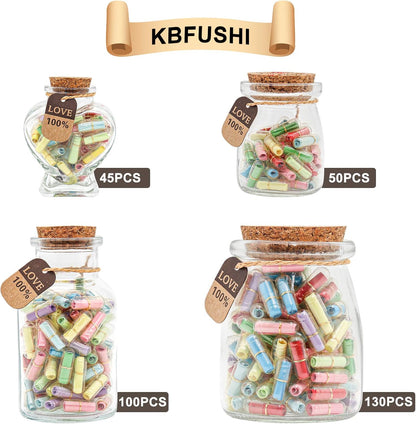 Capsule Letters Message in a Bottle - Cute Gifts for Boyfriend/Girlfriend, Love Letter for Anniversary, Birthday,