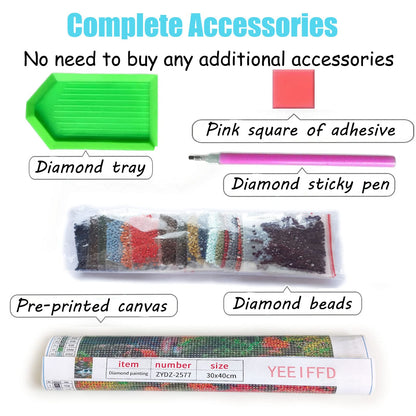 DIY Diamond Painting Full Round Drill Kits for Adults Hanukkah Star of David Jewish 12x16 inch