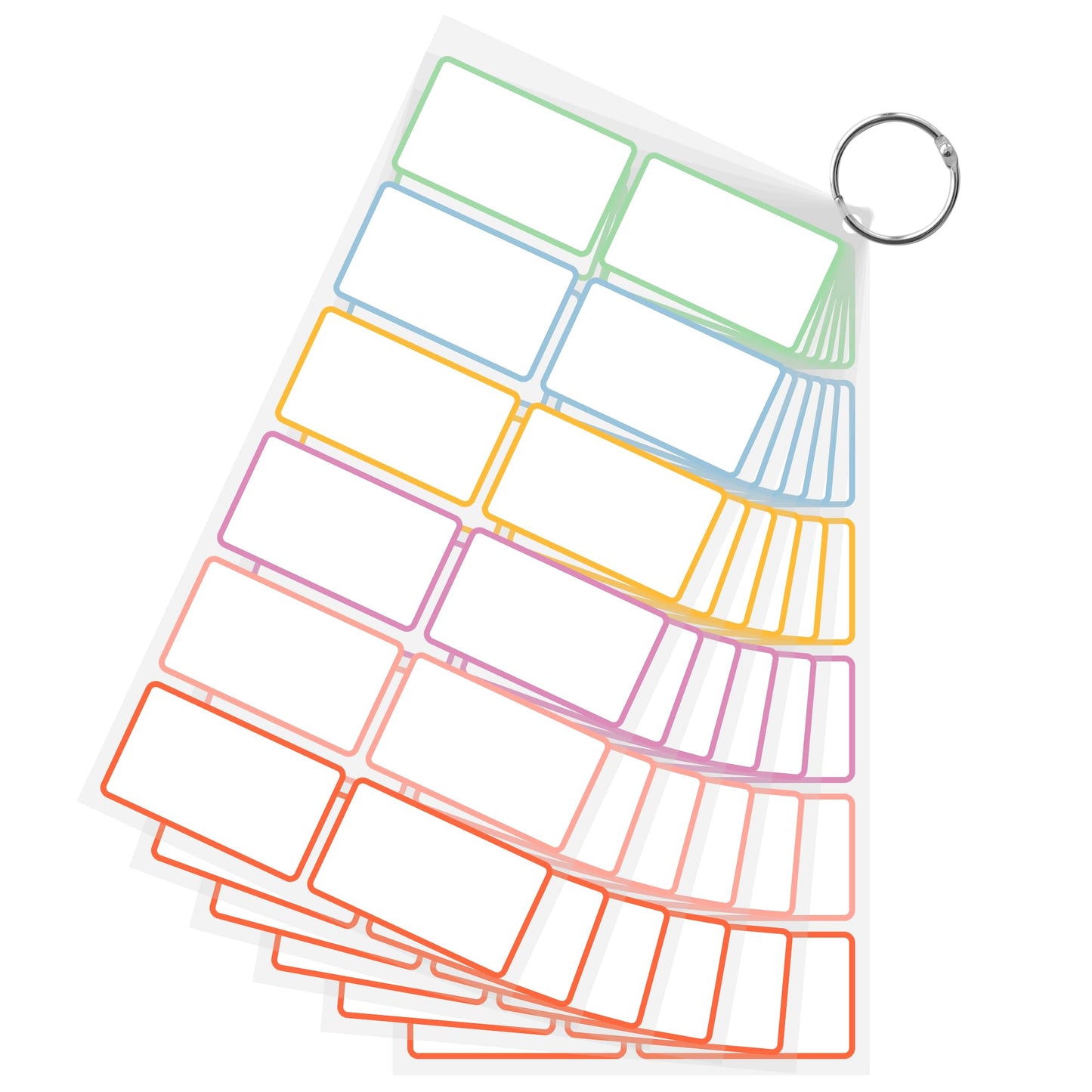 PPB Dry Erase Labels Sticky Notes for Containers, Reusable Waterproof Removable Stickers for Storage Bins, Freezer, Kitchen, Classroom, Whiteboard, All Purpose Use (1.2”x 2”, Multicolor, 60 Dots)