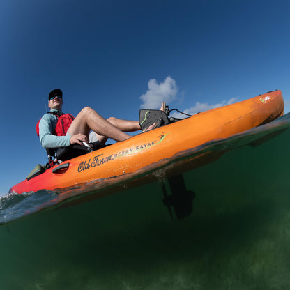 Old Town Ocean Kayak Malibu ePDL+ 120 Solo Sit-on-Top Recreational Pedal & Cruise Control Kayak, 12 ft, Horizon