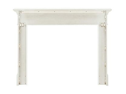Pearl Mantels ARYB48515 Furniture for Your Fireplace, Premium Grade A MDF Mantel Surround, Crisp White Paint, Interior Opening 48" W x 42" H