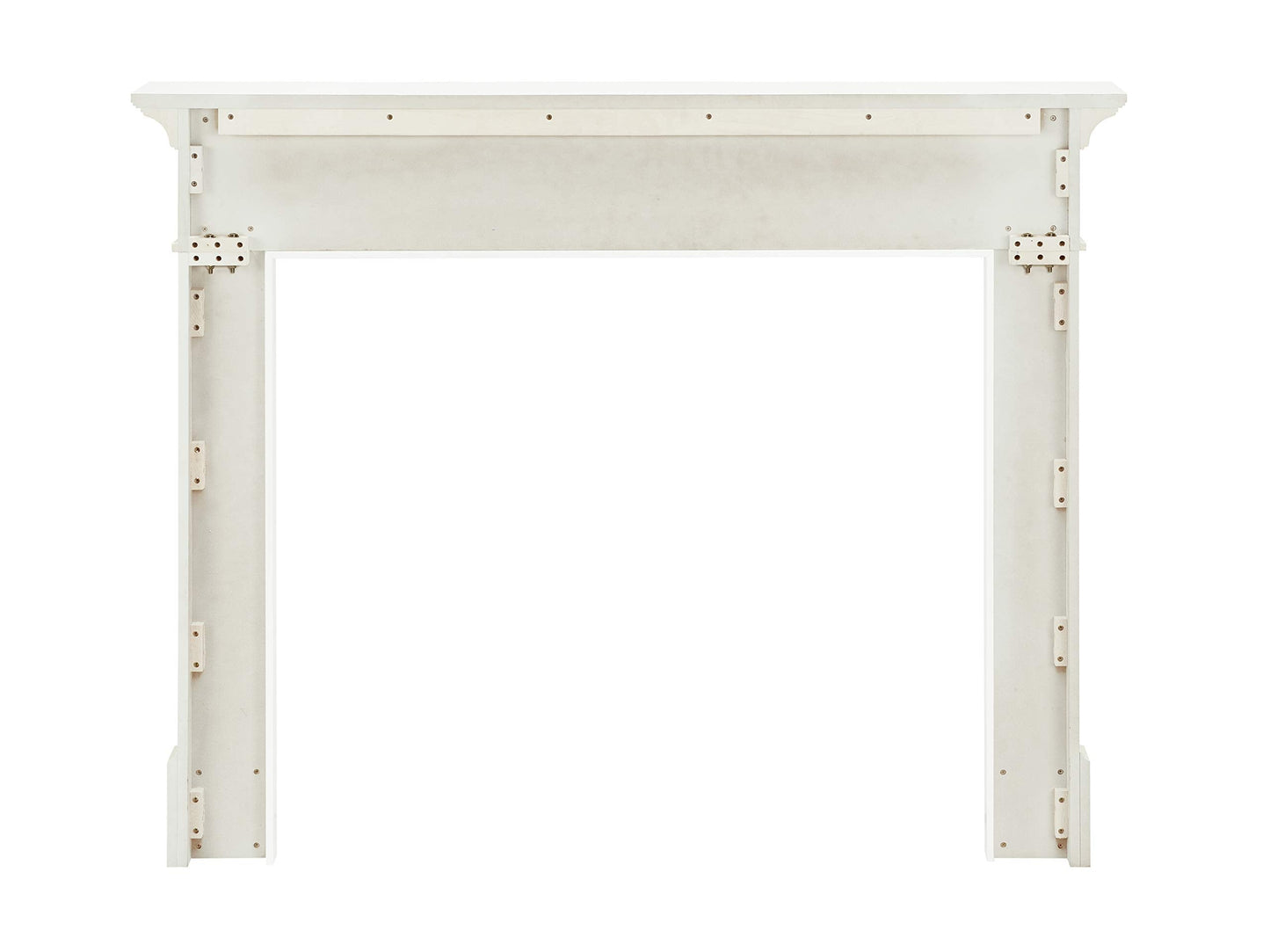 Pearl Mantels ARYB56515 Furniture for Your Fireplace, Premium Grade A MDF Mantel Surround, Crisp White Paint, Interior Opening 56" W x 42" H