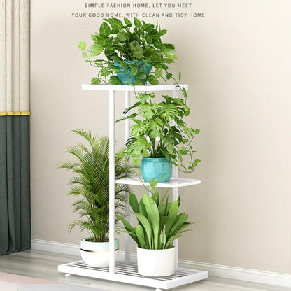 3 4 Plant Stand Metal Tier Potted Multiple Flower Pot Holder Shelf Indoor Outdoor Planter Display Shelving Unit