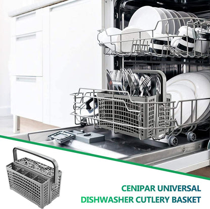 Cenipar Universal Dishwasher Silverware Replacement, 2 in 1 Utensil Basket with Handle