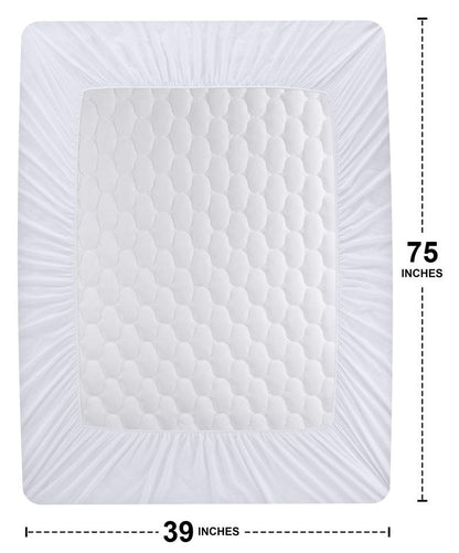 Utopia Bedding 2 Pack Waterproof Mattress Protector, King Mattress Pad, Noiseless Quilted Fitted Cover with Deep Pocket Stretches up to 16 Inches (White)
