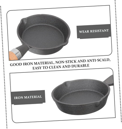 Zerodeko Mini Omelet Pan, Round Griddle, Nonstick Cookware for Camping, Hard Ground Tent Pegs