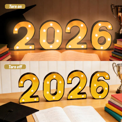 2026 Graduation Decorations Prom Decorations 2026 Black And Gold Graduation Decorations 2026 Light Up Letters 2026 Numbers For Graduation