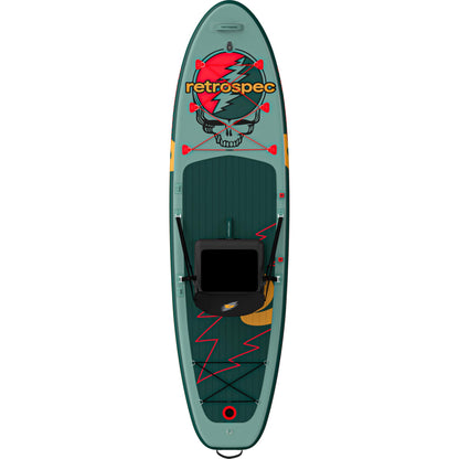 Retrospec Weekender Plus 10'6" Inflatable Paddle Board - Lake Essentials iSUP Bundle with Carrying Case, Adjustable Paddle, Pump & Fins - Stable Double-Layer PVC Design for All Skill Levels