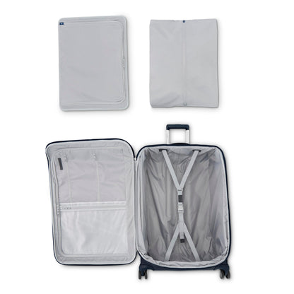 Samsonite Elevation Plus 30-Inch Large Checked Luggage - Expandable Softside Spinner Suitcase - Midnight Blue