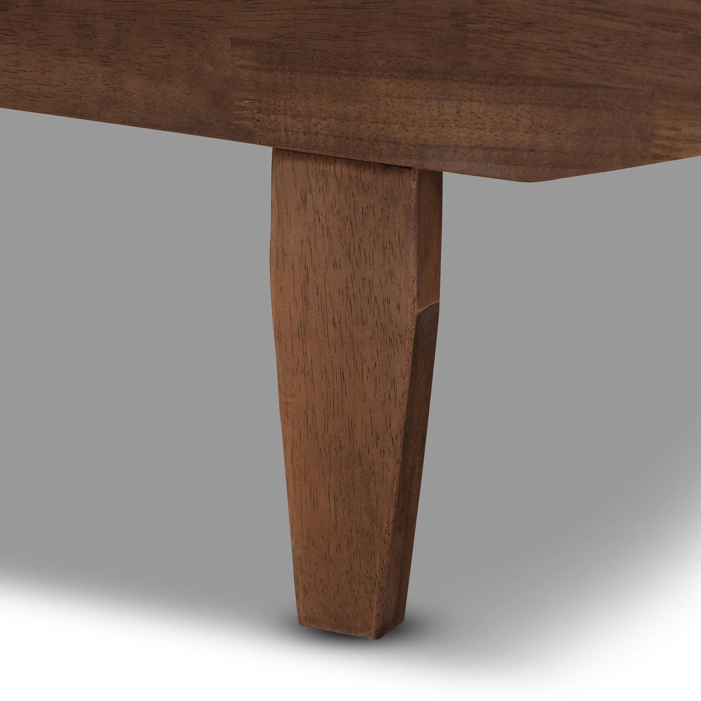 Baxton Studio Bed Frames, Twin/King, Walnut