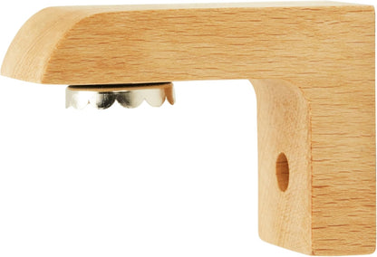 Beauty and the Bees Air Dry Magnetic Soap Holder, In-Shower Storage for Soap Bars, Wooden Soap Dish