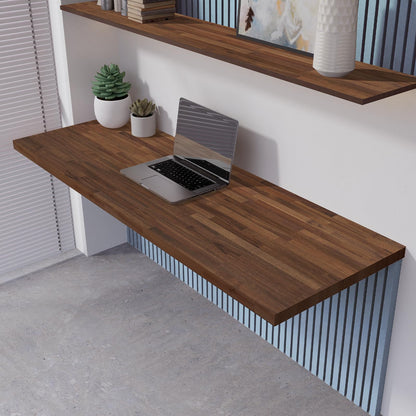 Howizz Walnut Butcher Block Countertop 60 x 30 x 1.5 Inches - Solid Wood Table Top for Desk Top, Dining Table, Workbench Top
