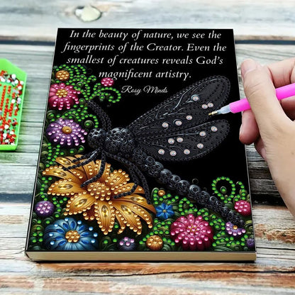 5D DIY Diamond Painting Notebook Art Kits for Adults Beginners Cover Leather Diamond Painting Sketchbook Flower Diamond Art Hardcover Dairy Book Festival Birthday Gift 8.26x5.7 in (Yellow)