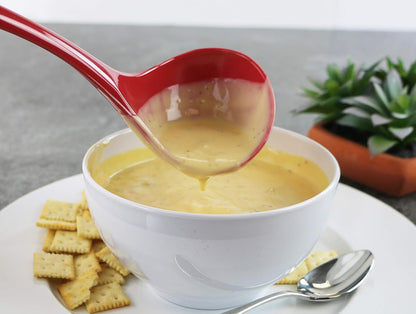 Reston Lloyd Melamine Soup Ladle, 10.5 Inch Kitchen Utensil with Heat Resistant Ergonomic Handle, BPA-Free Plastic