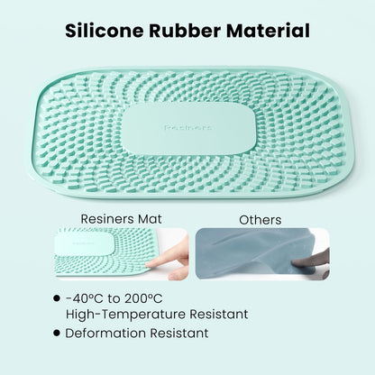 Resiners No Leakage Resin Mat, Silicone Mat for G3 Resin Curing Machine, Easy to Clean, 11.8" x 9.8" Heat Resistant Epoxy Resin Mat for Mold Casting, Jewelry Making, DIY Decor