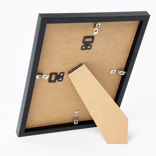 JCJMY 6x10 Black Picture Frame - Versatile Wall & Tabletop Display with Shatter-Resistant Plexiglass