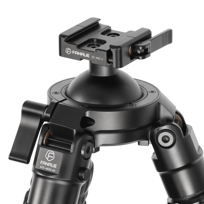 FANAUE Carbon Fiber Tripod for Shooting for Arca Swiss Quick Release Plate, Hands-Free Operation, Suitable for Hunting, Shooting and Outdoor Activities - HTC-4030-65