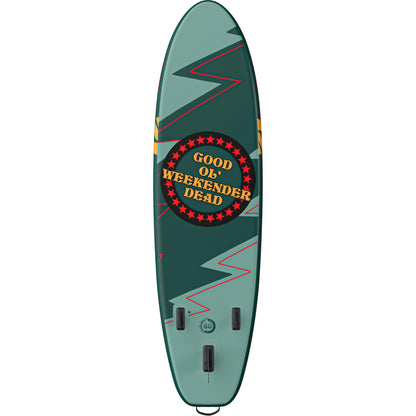 Retrospec Weekender Plus 10'6" Inflatable Paddle Board - Lake Essentials iSUP Bundle with Carrying Case, Adjustable Paddle, Pump & Fins - Stable Double-Layer PVC Design for All Skill Levels