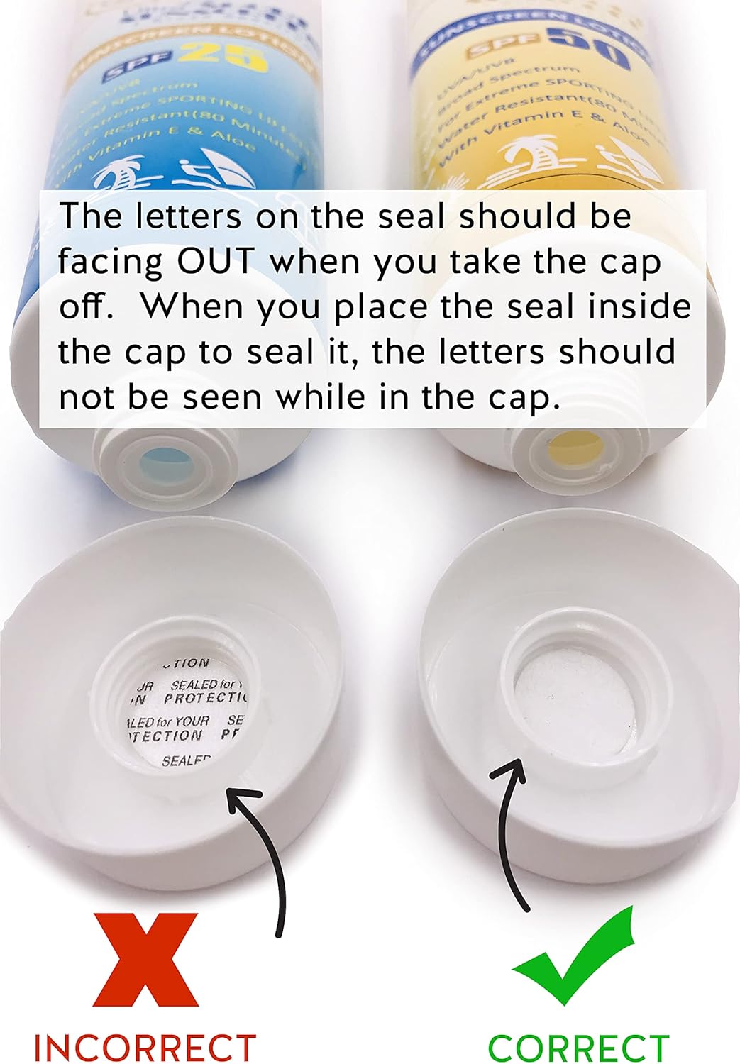 12 Pack (17mm) Sunscreen Flask Seals - of Hidden Flask Bottle Seals to Sneak Alcohol Anywhere- Leakproof Pressure