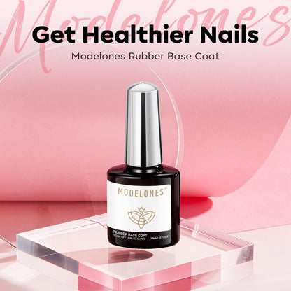 modelones 15 ml Nail Dehydrator and Primer, Acid Free Base Coat Natural Prep Dehydrate & Bond Primer Kit, Hema-Free Acrylic Nail Supplies