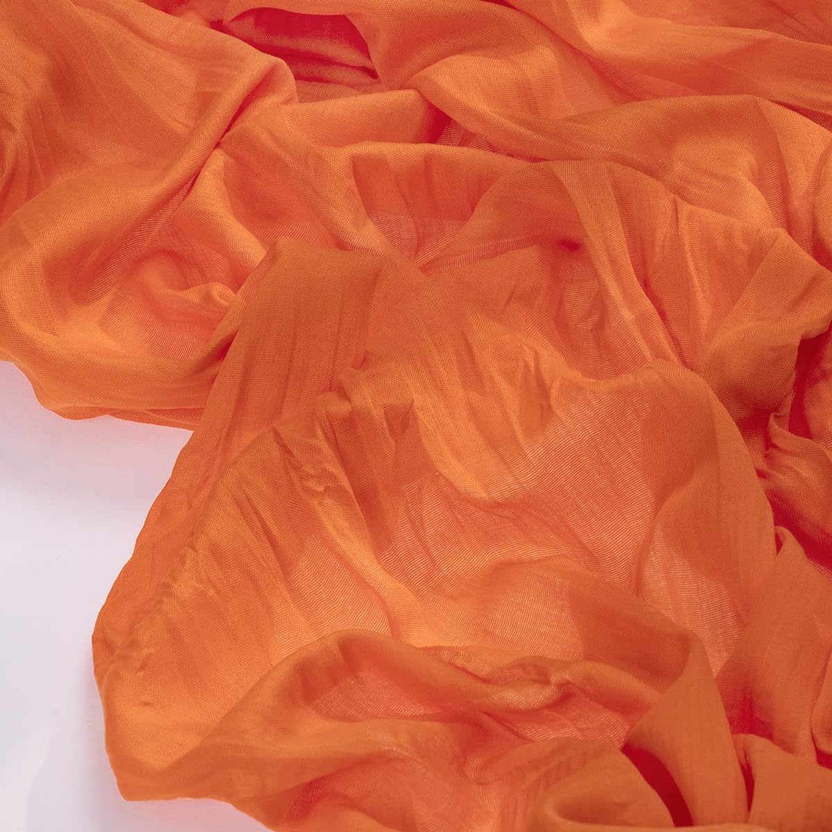 Socomi Cheesecloth Table Runner - 3pcs Orange Boho Rustic Design | 120 Inch Sheer Decor for Weddings & Events