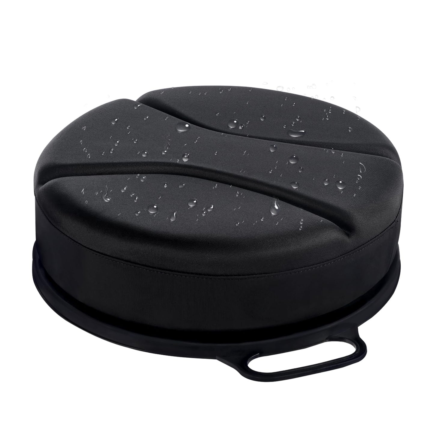 Presentastic 5 Gallon Bucket Seat with 3" Thick Seat Foam Cushion, 360°Swivel Bucket Lid Seat, Waterproof & Silent Bucket Seats for Ice Fishing, Baseball, Hunting and Camping