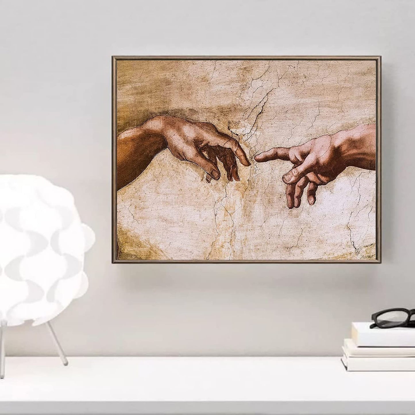DIY 5D Diamond Painting Kits for Adults Full Drill Diamond Painting The Creation of Adam Closeup by Michelangelo Spiritual and Religious Christian for Home Wall Decor 12x16 Inch