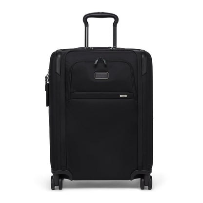 TUMI - Alpha Large Dual Access Expandable 4-Wheeled Carry-On Luggage - Zipper Expansion - Durable and Lightweight Travel Suitcase - TSA Lock Tracer - Black