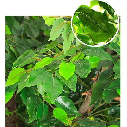 Artificial Banyan Tree - Large Simulation Plant for Interior Decoration - Perfect for Living Room, Wedding, Hotel, and Shopping Mall,Green,150X100cm