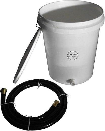 Rite Farm Products 5 Gallon Gravity Water Supply/Reserve KIT for Automatic Waterer Chicken Poultry